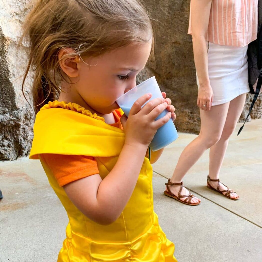 Toddler Drinking Star Wars Blue Milk