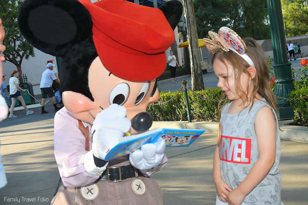 Getting Mickey's Autograph
