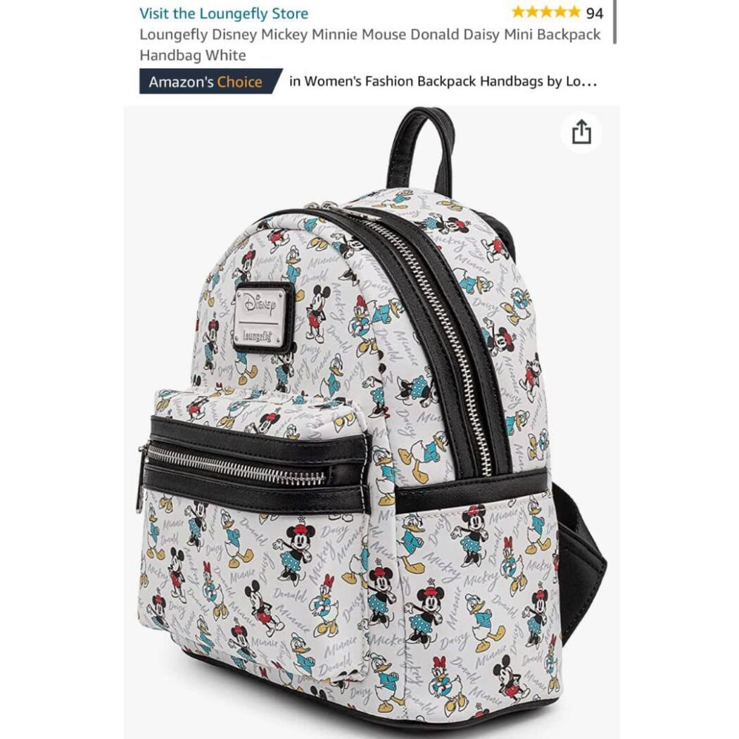 Mickey and Friends Loungefly Backpack